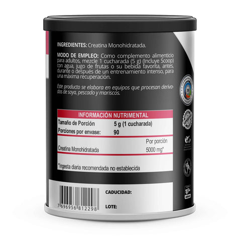 Creatina Monohidratada 5000 - 450 grs. (polvo)