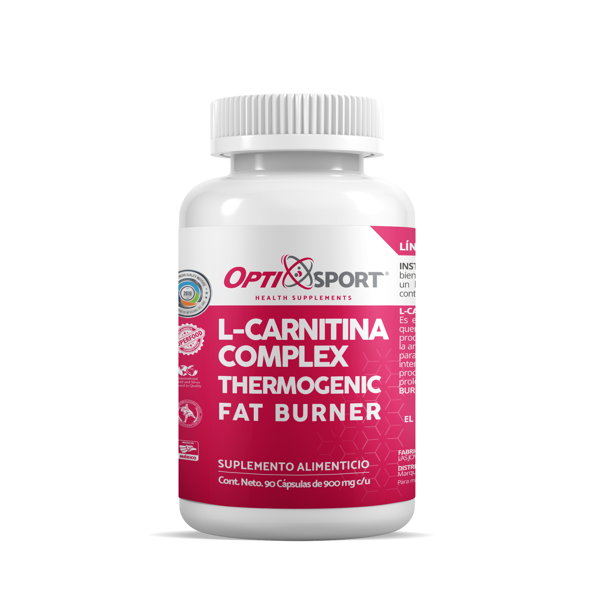 l carnitina acelera el corazon L-Carnitina Complex Thermogenic Fat Burner (90 cápsulas) – OptiSport Health Supplements