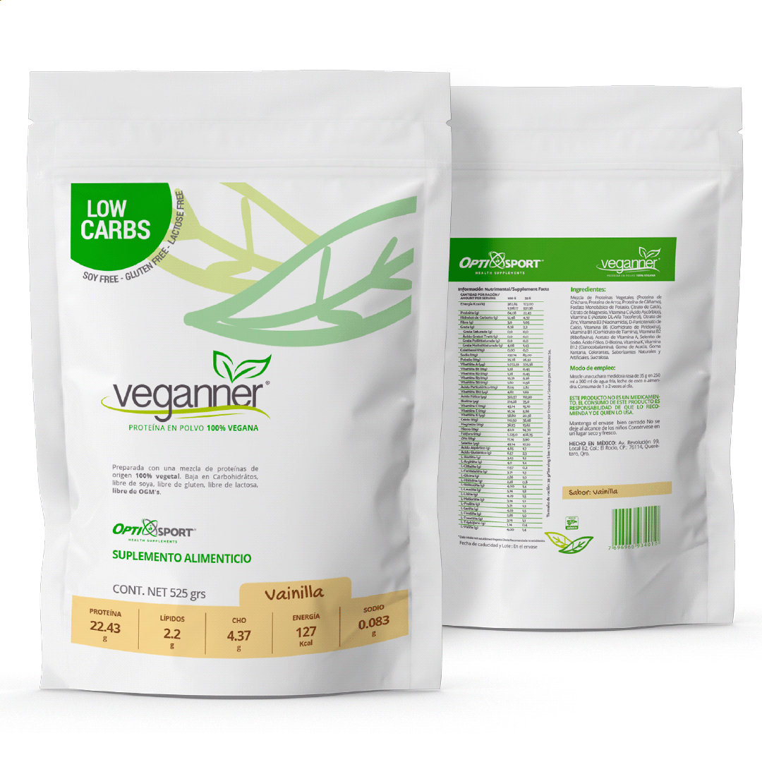Veganner Proteína Vegetal Vegana 525 grs. (polvo)