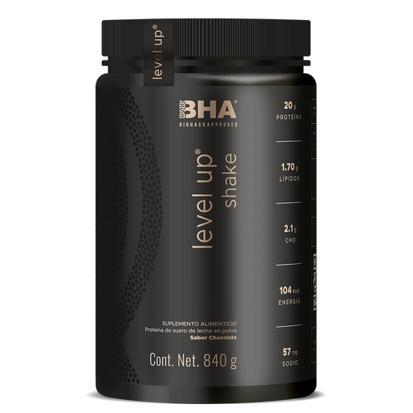 Level-Up Shake: Proteína y energía en cada porción, con sabor a chocolate 840g