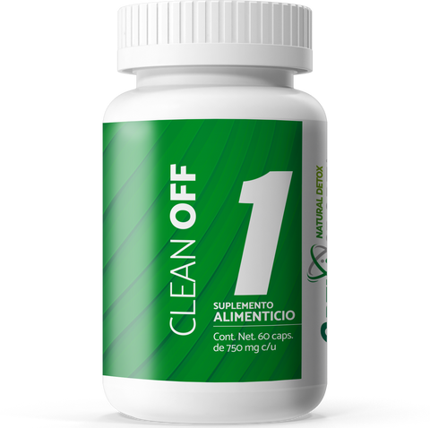 CLEAN OFF 1 con 60 cápsulas de 750 mg c/u | Suplemento Alimenticio