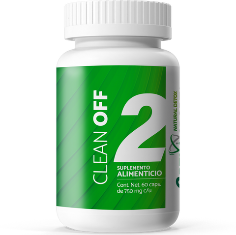 CLEAN OFF 2 con 60 cápsulas de 750 mg c/u | Suplemento Alimenticio