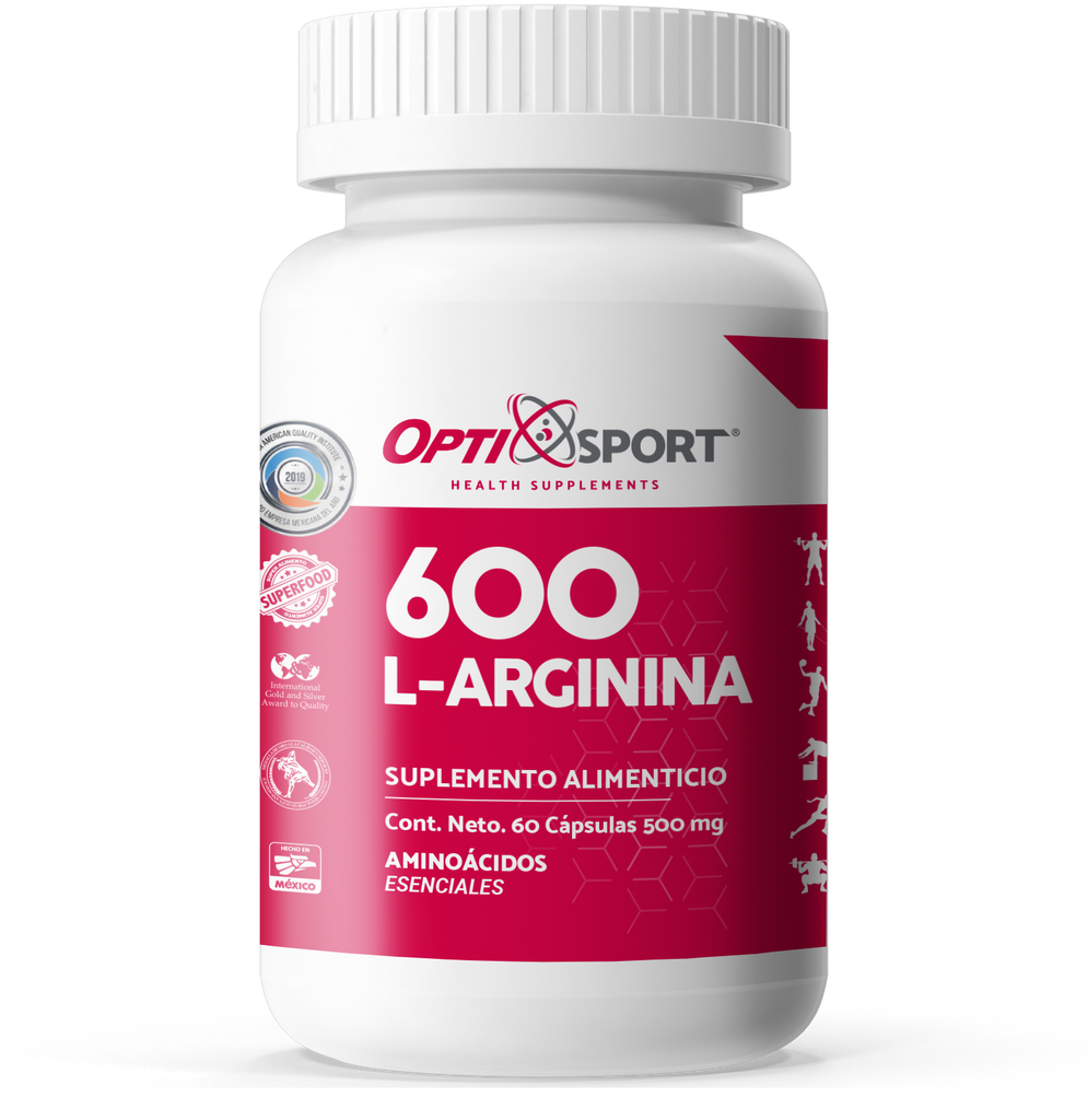L-Arginina 600 con 60 caps.