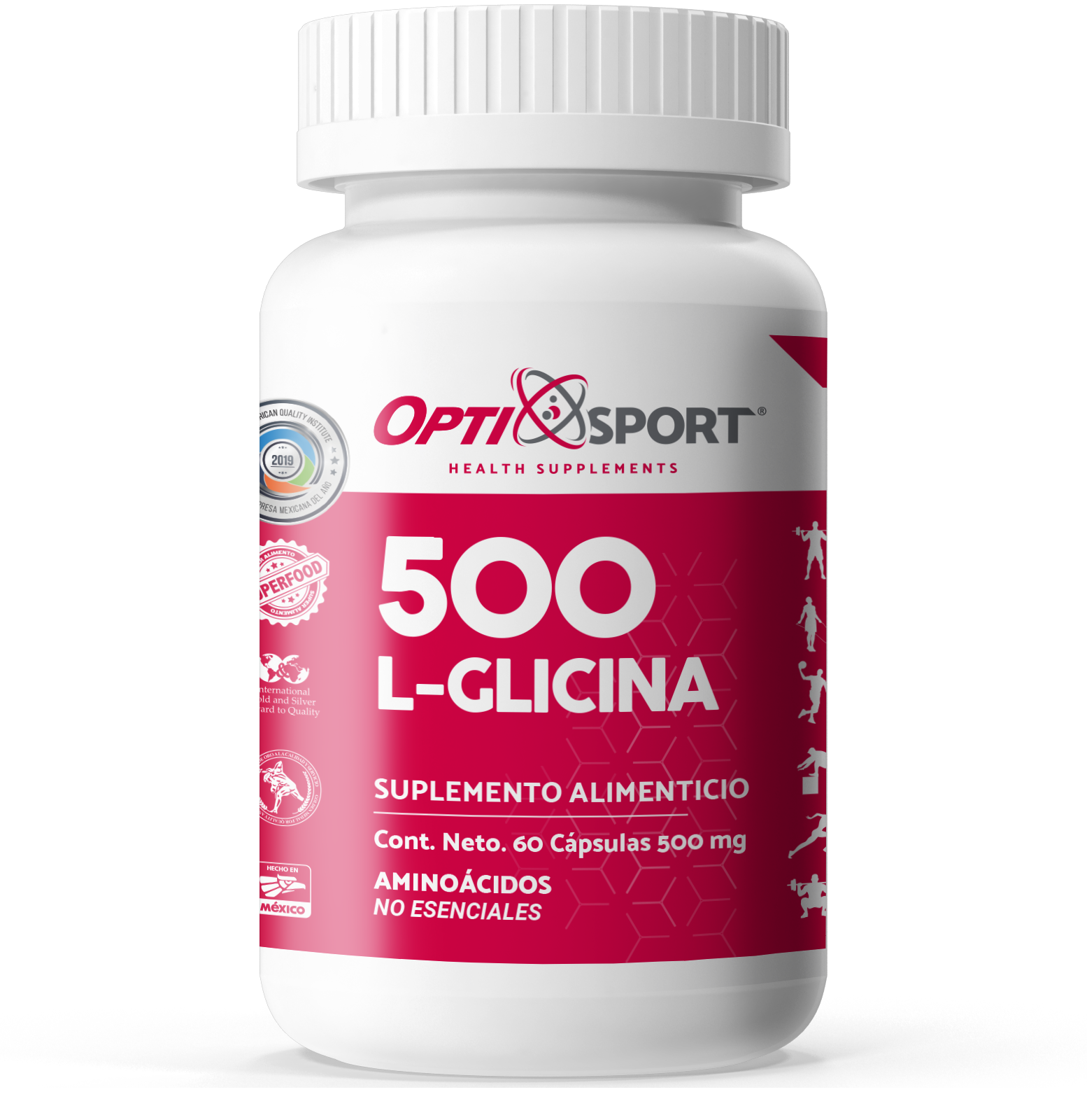 L-Glicina 500 con 60 caps.